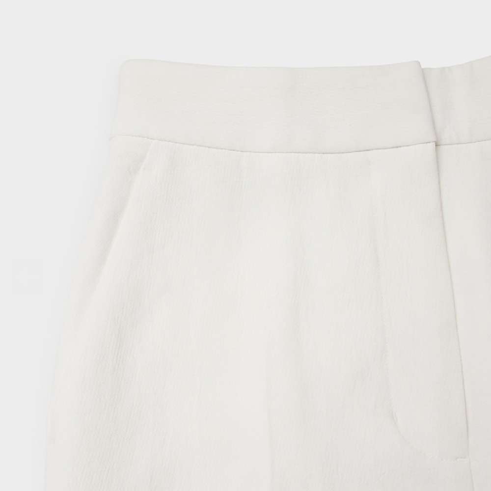 NWT Aritzia The Limitless Pant Wilfred Crepette Size 6 Short Wide Leg Cream - Picture 4 of 15